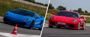 Pojedynek samochodów Lamborghini Gallardo vs Ferrari F430