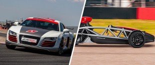Pojedynek samochodow Audi R8 V8 vs Ariel Atom 4