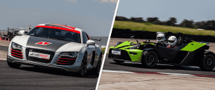 Pojedynek samochodow Audi R8 V8 vs Ktm X-bow