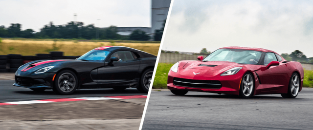 Jazda po torze Corvette C7 vs Dodge Viper GTS