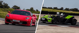 Pojedynek samochodow Ferrari F430 vs KTM X-bow