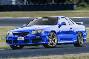 Nissan Skyline R34 niebieski