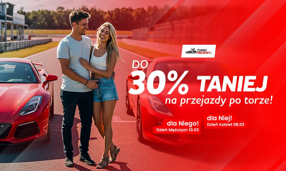 Jazda po torze nawet 30% taniej dla kobiety lub mężczyzny